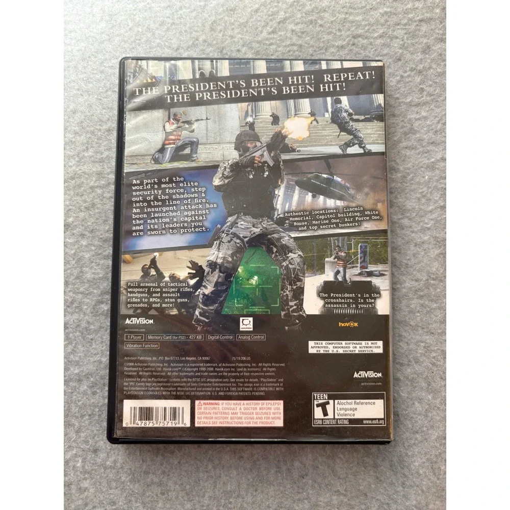 Secret Service Activision Sony PlayStation 2 PS2 Game Complete CIB NTSC U/C